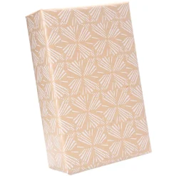 Papel Kraft Reciclado Con Motivos Geométricos Blancos - Rollo De Papel De Envolver De 50 M