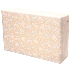 Papel Kraft Reciclado Con Motivos Geométricos Blancos - Rollo De Papel De Envolver De 50 M