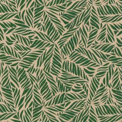 Papel Kraft Reciclado Con Hojas De Palmera Verdes - Rollo De Papel De Envolver De 50 M