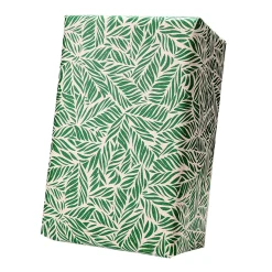 Papel Kraft Reciclado Con Hojas De Palmera Verdes - Rollo De Papel De Envolver De 50 M