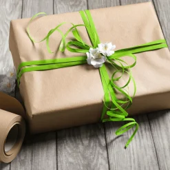 Paquete Económico Go Green Caja De Regalo Con Cinta De Yute Blanca Y Marrón