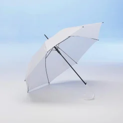 Paraguas Con Mecanismo Automático 100 Cm Ø, 84 Cm Blanco