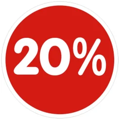 Pegatina 20% 33 Cm Ø