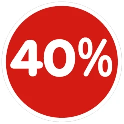 Pegatina 40% 33 Cm Ø