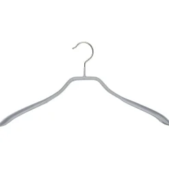 Percha Antideslizante, Extra Ancho 40 Cm, Plata