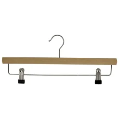 Percha Con Pinzas De Madera 40 Cm, 1 Caja De 25 Piezas