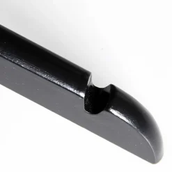 Percha De Madera Con Muescas, Negro/latón, 44 Cm