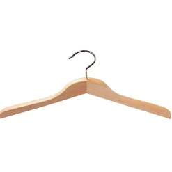 Percha De Madera, Recta 45 Cm, 1 Caja A´50 Piezas