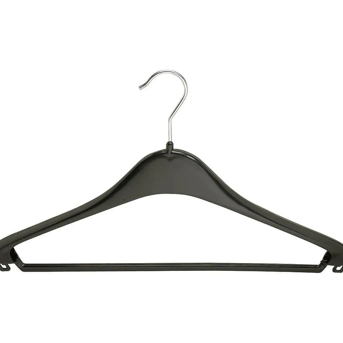 Percha De Plástico Con Barra 44 Cm, 1 Paquete A´10 Piezas