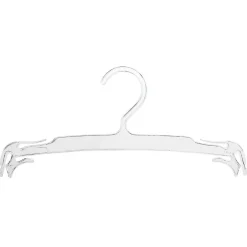 Percha Transparente 27 Cm, 10 Piezas