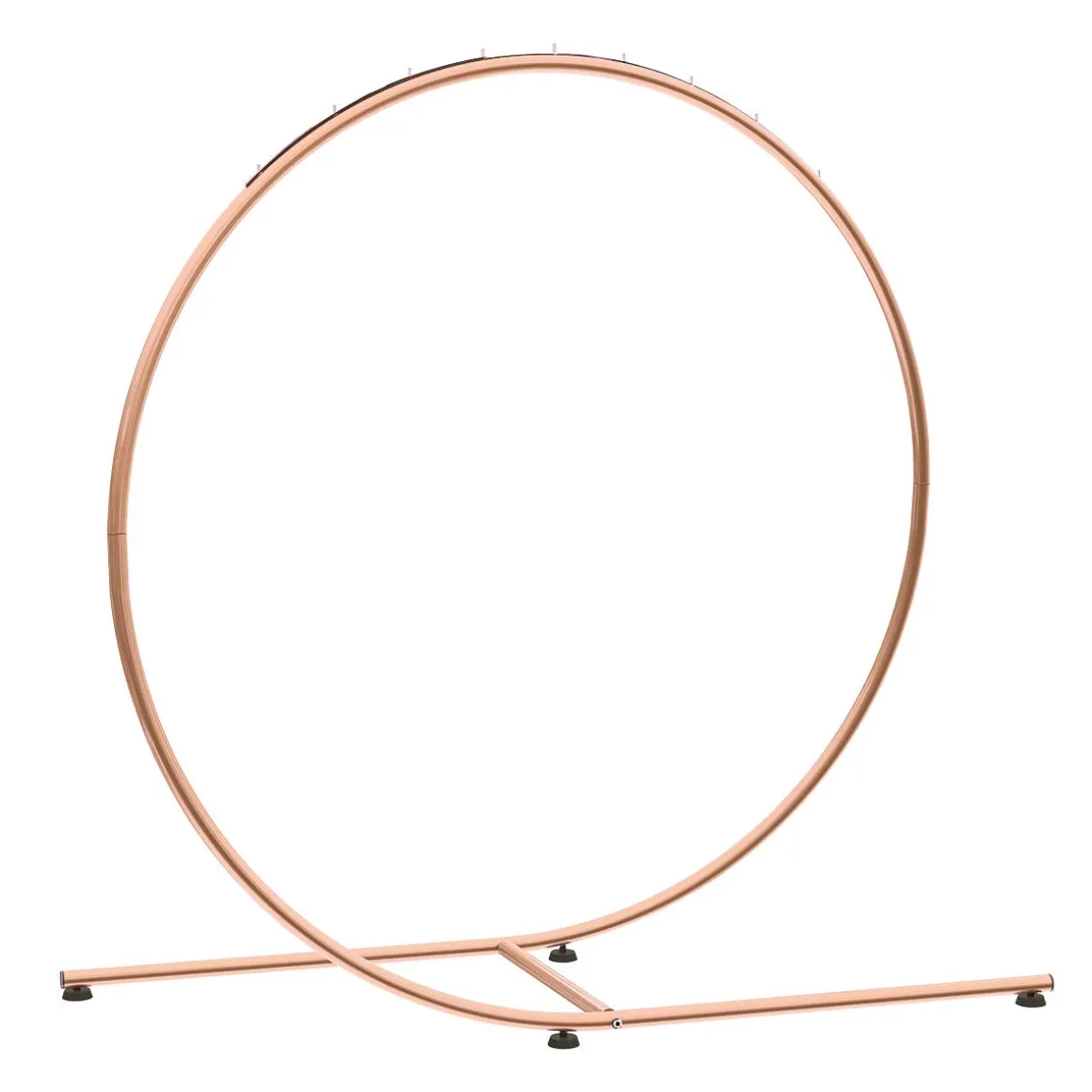 Perchero De Espacio Mediano Redondo Ø 160 Cm, Oro Rosado