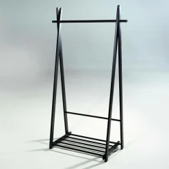 Perchero De Madera, Negro, 153 X 85 Cm