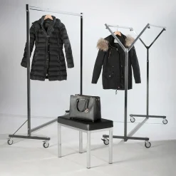 Perchero De Ruedas Industrial, Altura Fija 161 Cm