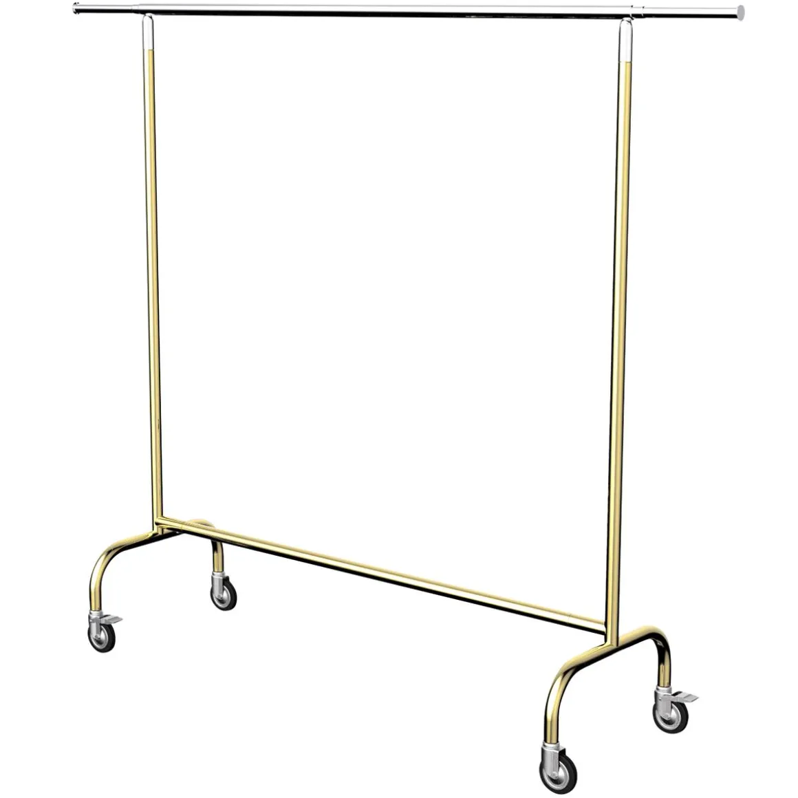 Perchero Rodante MASSIVE Oro Regulable En Altura 150-220 Cm