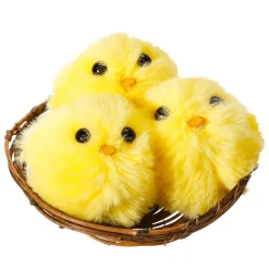 Pichones Deco En Nido, 3 Piezas, 10 Cm Ø