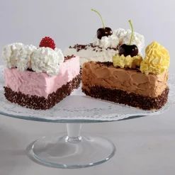 Piezas De Tarta De Frambuesa, Juego De 2 Food Dummies 12 Cm