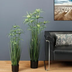 Planta Artificial De Papiro En Maceta De 90 Cm