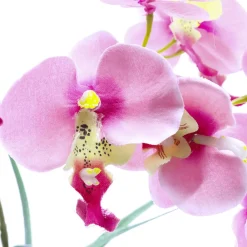 Planta Artificial Orquídea En Maceta Rosa, 28 Cm