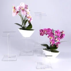 Planta Artificial Orquídea En Maceta Rosa, 28 Cm
