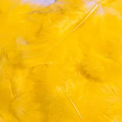 Plumas Decorativas Amarillas, 20 G