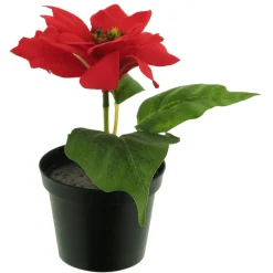 Poinsettia Artificial En Maceta 15 Cm