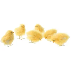 Pollitos Decorativos, 9 Cm, 6 Piezas