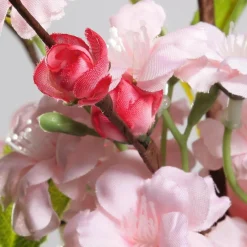 Rama Artificial De Cerezo Rosa En Flor Rose 65 Cm