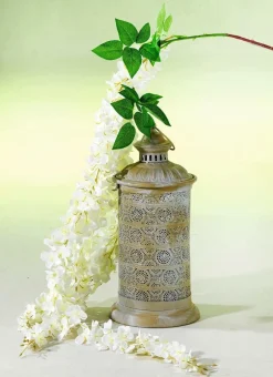 Rama Artificial De Hortensias Blanca, 170 Cm