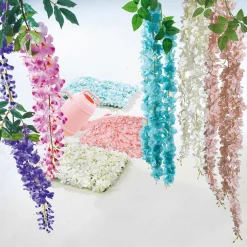 Rama Artificial De Hortensias Blanca, 170 Cm