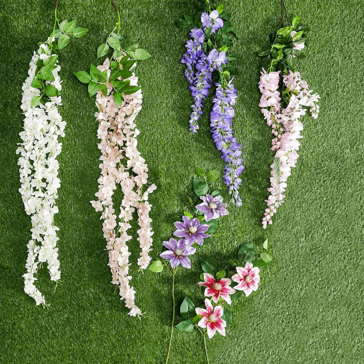 Rama Artificial Wisteria Laburnum, 140 Cm, Violeta