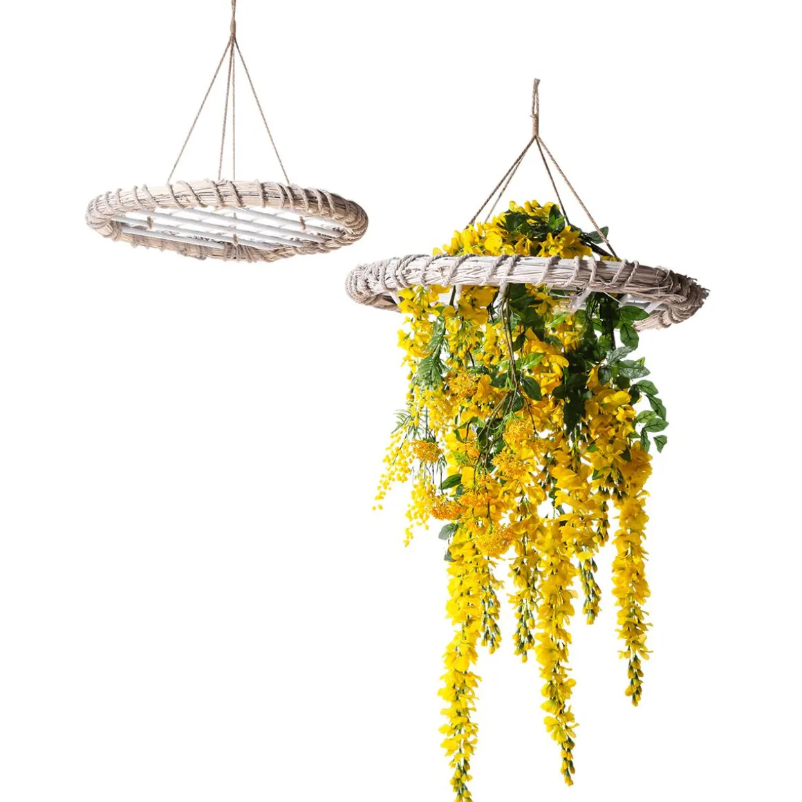 Rama Artificial Wisteria Laburnum, 140 Cm, Amarillo