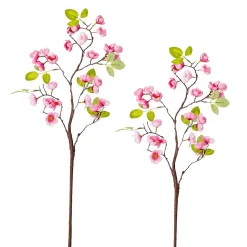 Rama De Cerezo Artificial Rosa 2 Piezas 18 X 60 Cm