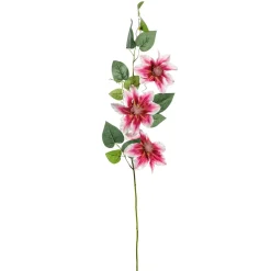 Rama De Clemátide Artificial Rosa 15 X 7 X 80 Cm