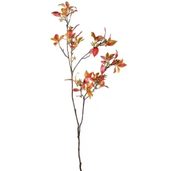 Rama De Follaje Otoñal Con Bayas 114 Cm Marrón