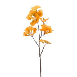 Rama De Gingko Artificial Amarilla 74 Cm