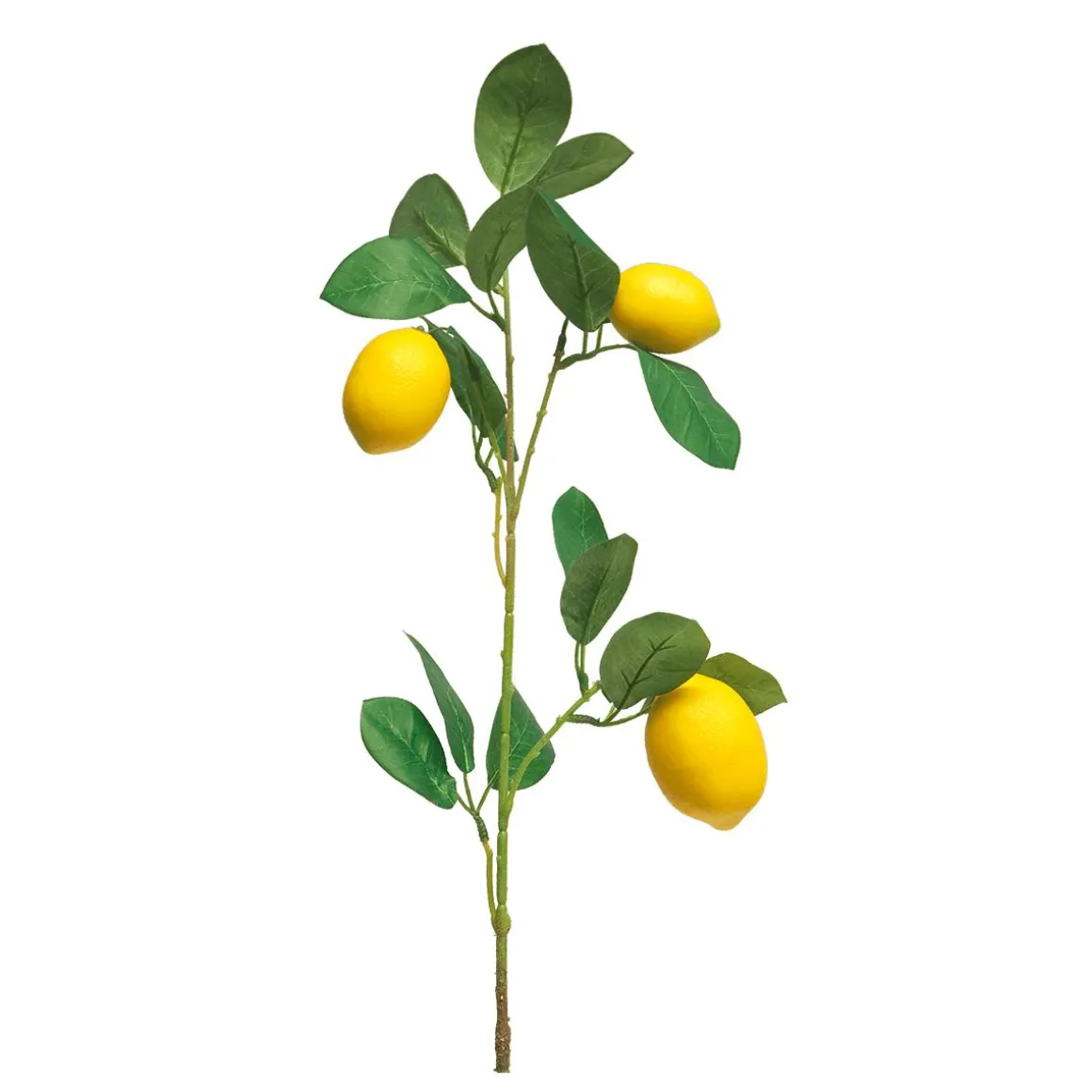 Rama De Limón Artificial Con Limones 74 Cm Amarillo