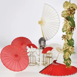 Rama De Orquídea Deco Blanca 110 Cm