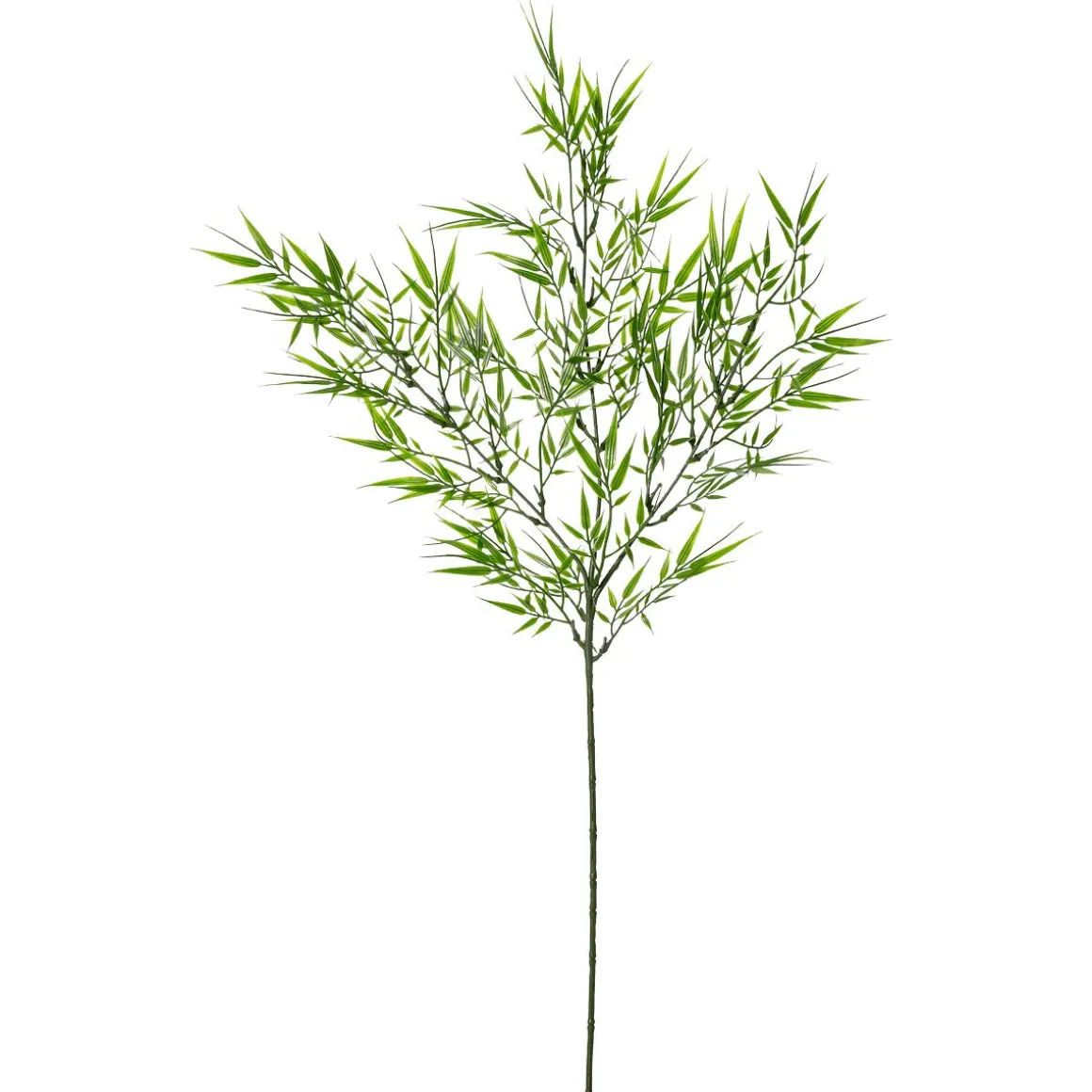 Rama Decorativa De Bambú Verde De 78 Cm De Longitud