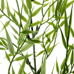 Rama Decorativa De Bambú Verde De 78 Cm De Longitud