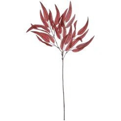Rama Decorativa De Otoño De Color Rojo, 85 Cm De Largo