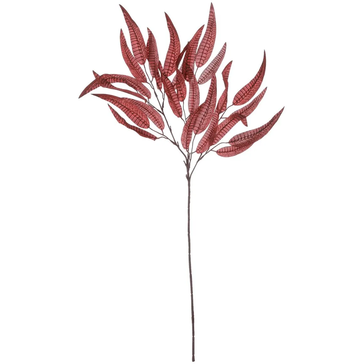Rama Decorativa De Otoño De Color Rojo, 85 Cm De Largo