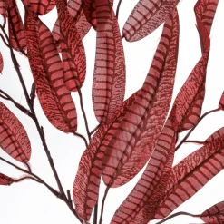 Rama Decorativa De Otoño De Color Rojo, 85 Cm De Largo