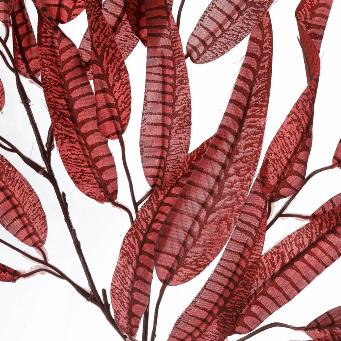 Rama Decorativa De Otoño De Color Rojo, 85 Cm De Largo