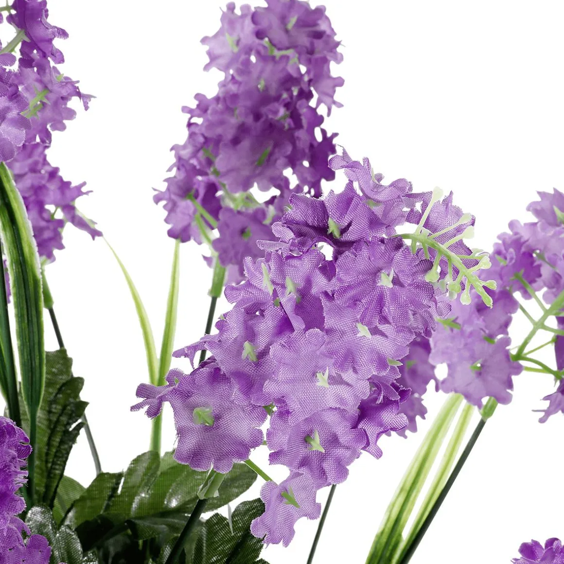 Ramo De Lilas Artificiales 12 Flores 48 Cm De Alto, 25 Cm Ø