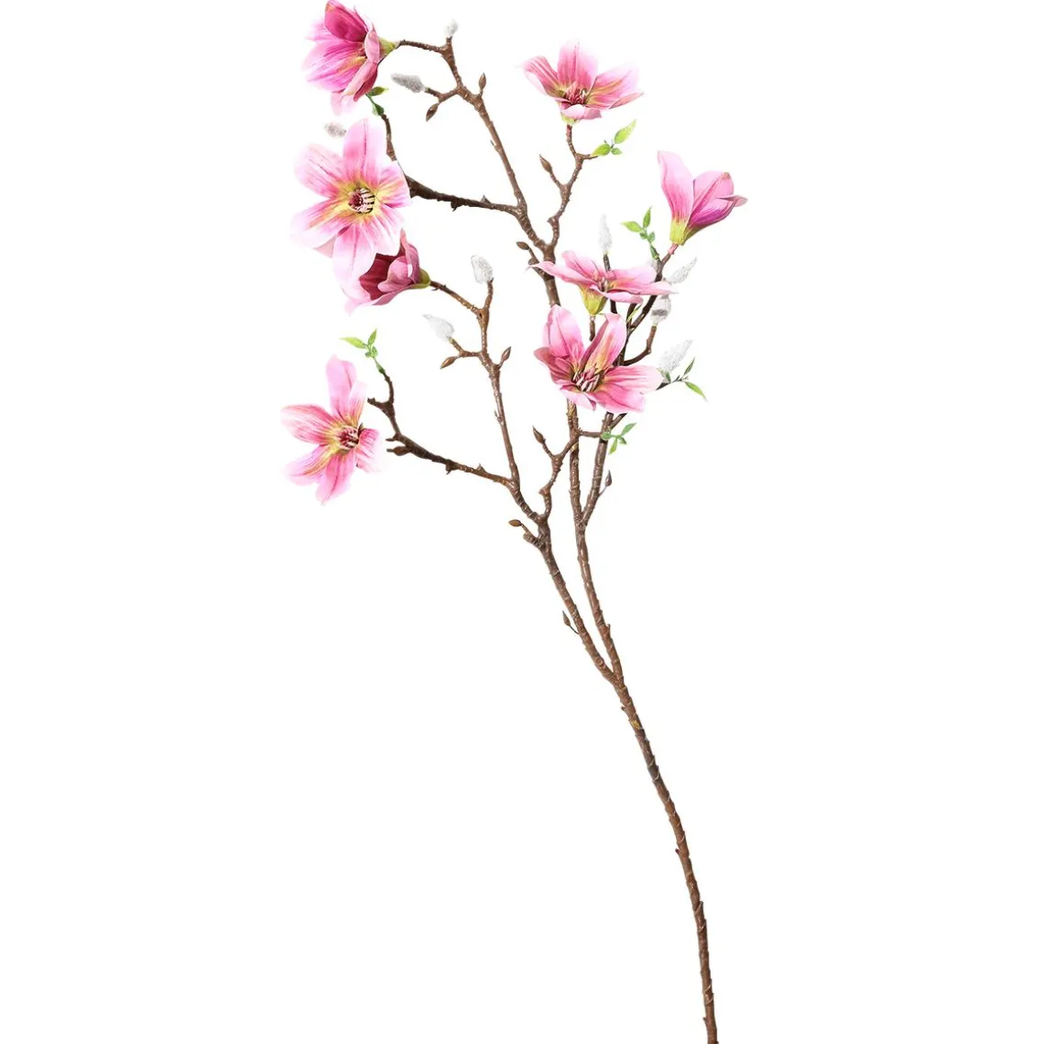 Ramo De Magnolias Artificial, Rosado, 87 Cm