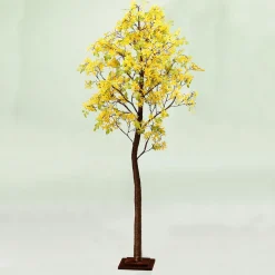 Árbol Artificial De Forsythia Con Soporte 200 Cm
