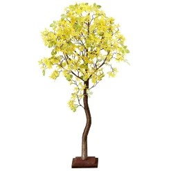 Árbol Artificial De Forsythia Con Soporte 120 Cm