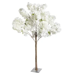 Árbol De Cerezo Artificial Con Placa De Soporte, 140 Cm