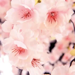 Árbol De Flores De Cerezo Artificial Blanco, 150 Cm