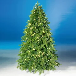 Árbol De Navidad Artificial Nordmann Abeto Con LED 150 Cm